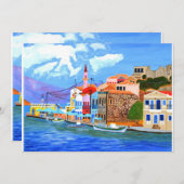 Invitation de la côte grecque (Devant / Derrière)