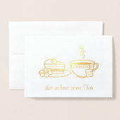 Invitation de la coupe à vapeur et de la fête du t (Devant avec enveloppe)