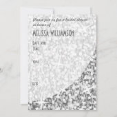 Invitation de la courbe "Argent" de Glitz "Fête de (Dos)