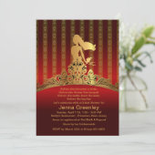 Invitation de la couronne d'or de la princesse de (Debout devant)
