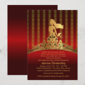 Invitation de la couronne d'or de la princesse de (Devant / Derrière)