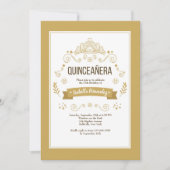 Invitation de la Couronne Quinceañera (Devant)