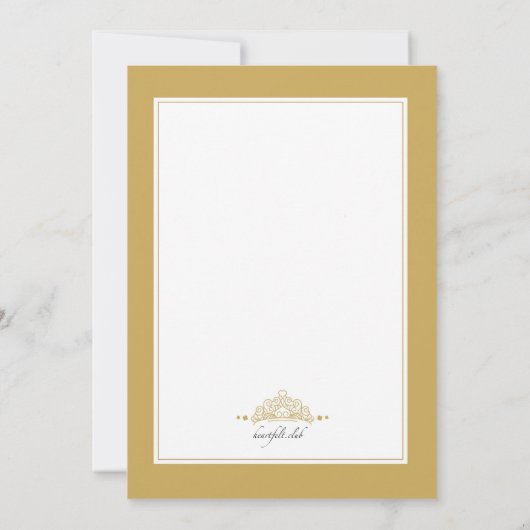 Invitation de la Couronne Quinceañera (Dos)