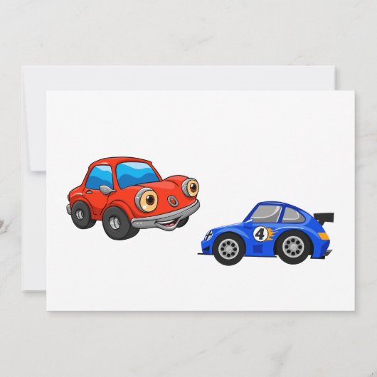 Invitation de la course automobile (Dos)