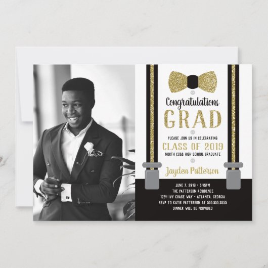 Invitation de la Cravate de la Bow Graduation Part (Devant)