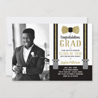 Invitation de la Cravate de la Bow Graduation Part