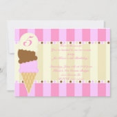 Invitation de la crème glacée (Devant)