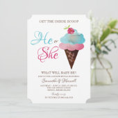 Invitation de la crème glacée (Debout devant)