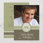 Invitation de la crête de diplôme (Devant / Derrière)