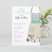 Invitation de la cuisine et de la recette de la nu (Debout devant)