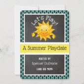 Invitation de la date de jeu d'été (Devant)