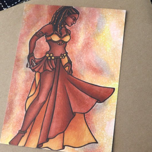 Invitation de la déesse danseuse du ventre