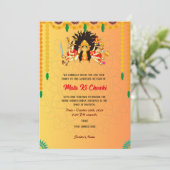 Invitation de la déesse Mata Ki Chowki Durga Jagra (Debout devant)