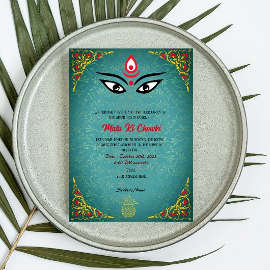 Invitation de la déesse Mata Ki Chowki Durga Jagra