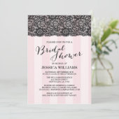 Invitation de la dentelle à la douche nuptiale (Debout devant)