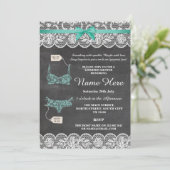 Invitation de la dentelle Lingerie Shower Bridal P (Debout devant)