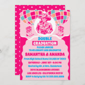 Invitation de la Double Graduation Space Cowgirl (Devant / Derrière)