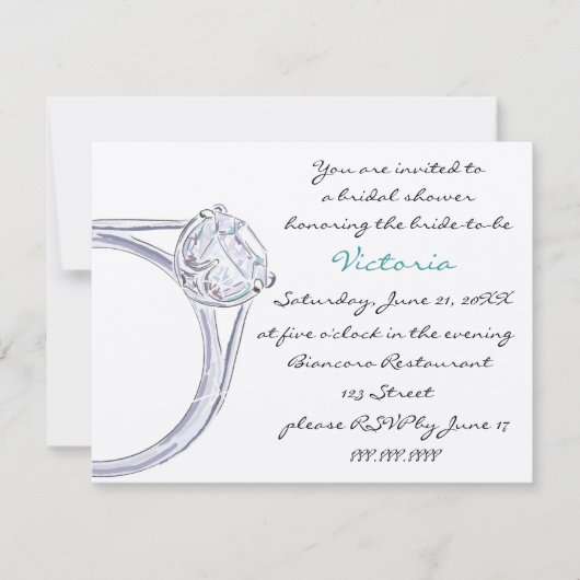 INVITATION DE LA DOUCHE BRIDAL (Devant)