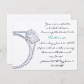 INVITATION DE LA DOUCHE BRIDAL (Devant / Derrière)