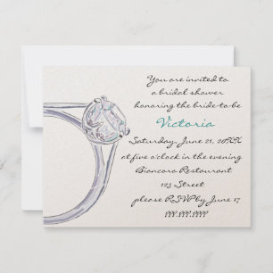 INVITATION DE LA DOUCHE BRIDAL
