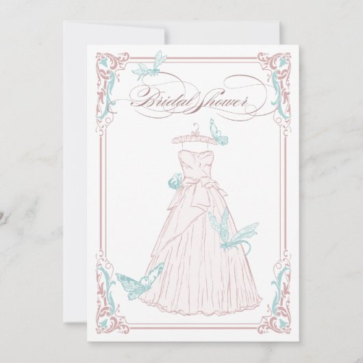 INVITATION DE LA DOUCHE BRIDAL (Devant)