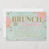 Invitation de la douche d'aquarelle à Parties scin (Devant)