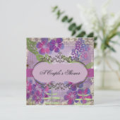 Invitation de la douche d'aquarelle du couple (Debout devant)