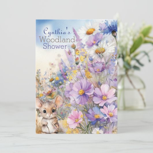 Invitation de la douche de bois Spring (Debout devant)