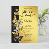 Invitation de la douche de la nuptiale des papillo (Debout devant)