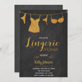 invitation de la douche de lingerie (Devant / Derrière)