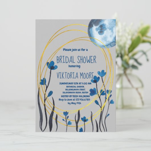 Invitation de la douche nuptiale (Debout devant)