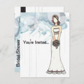 Invitation de la douche nuptiale (Devant / Derrière)