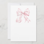 Invitation de la douche nuptiale (Dos)