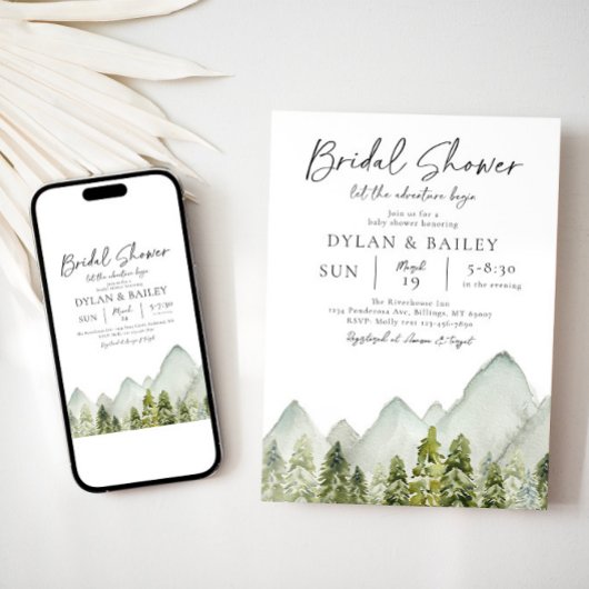 Invitation de la douche nuptiale