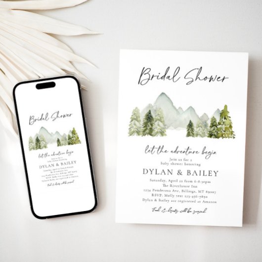 Invitation de la douche nuptiale