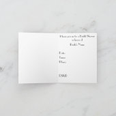 Invitation de la douche nuptiale (Intérieur)