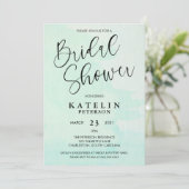 Invitation de la douche nuptiale à l'aquarelle de  (Debout devant)