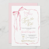 Invitation de la douche nuptiale à nouer (Devant / Derrière)