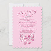 Invitation de la douche nuptiale à nouer (Devant)