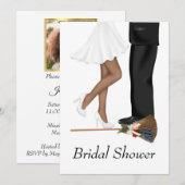Invitation de la douche nuptiale africaine américa (Devant / Derrière)