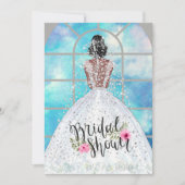 Invitation de la douche nuptiale africaine américa (Devant)