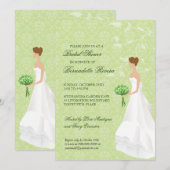 Invitation de la douche nuptiale Aisle (Devant / Derrière)