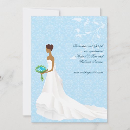 Invitation de la douche nuptiale Aisle (Dos)