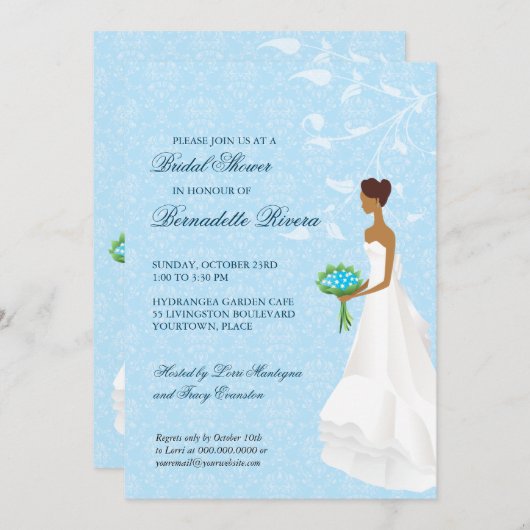 Invitation de la douche nuptiale Aisle (Devant / Derrière)