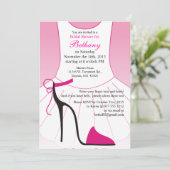 Invitation de la douche nuptiale Ballet Chaussures (Debout devant)