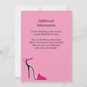 Invitation de la douche nuptiale Ballet Chaussures (Dos)