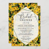 Invitation de la douche nuptiale Black Eyed Susan (Devant / Derrière)