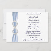Invitation de la douche nuptiale Blue Diamond Infi (Devant)