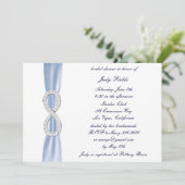 Invitation de la douche nuptiale Blue Diamond Infi (Debout devant)