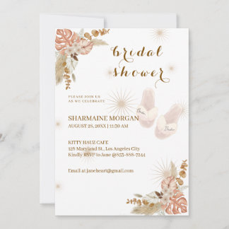 Invitation de la douche nuptiale Boho Bliss